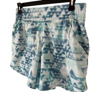 Columbia women’s bagota blue and white shorts size Medium athletic outdoor